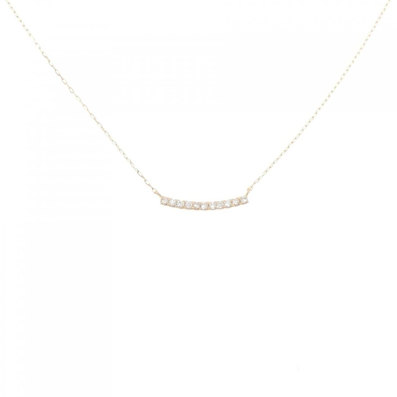【リメイク】K18YG ダイヤモンド ネックレス 0.10CT