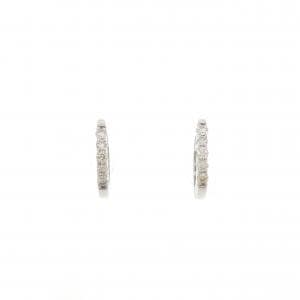 PT950 ダイヤモンド ピアス 0.10CT