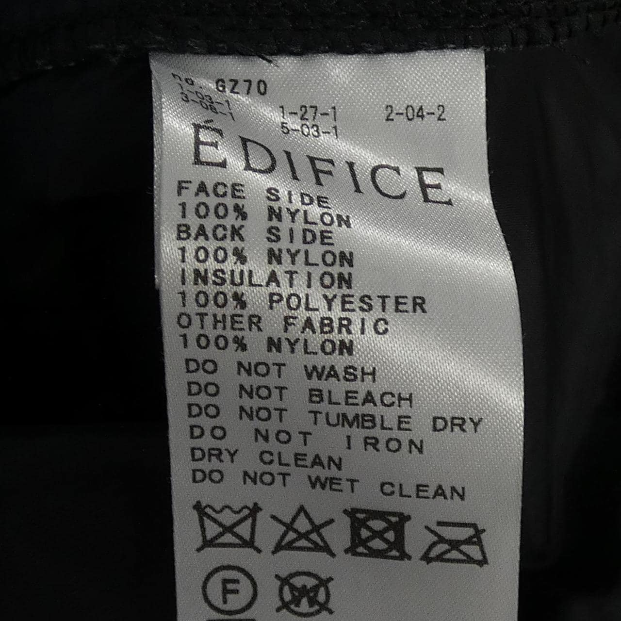 エディフィス EDIFICE ジャケット