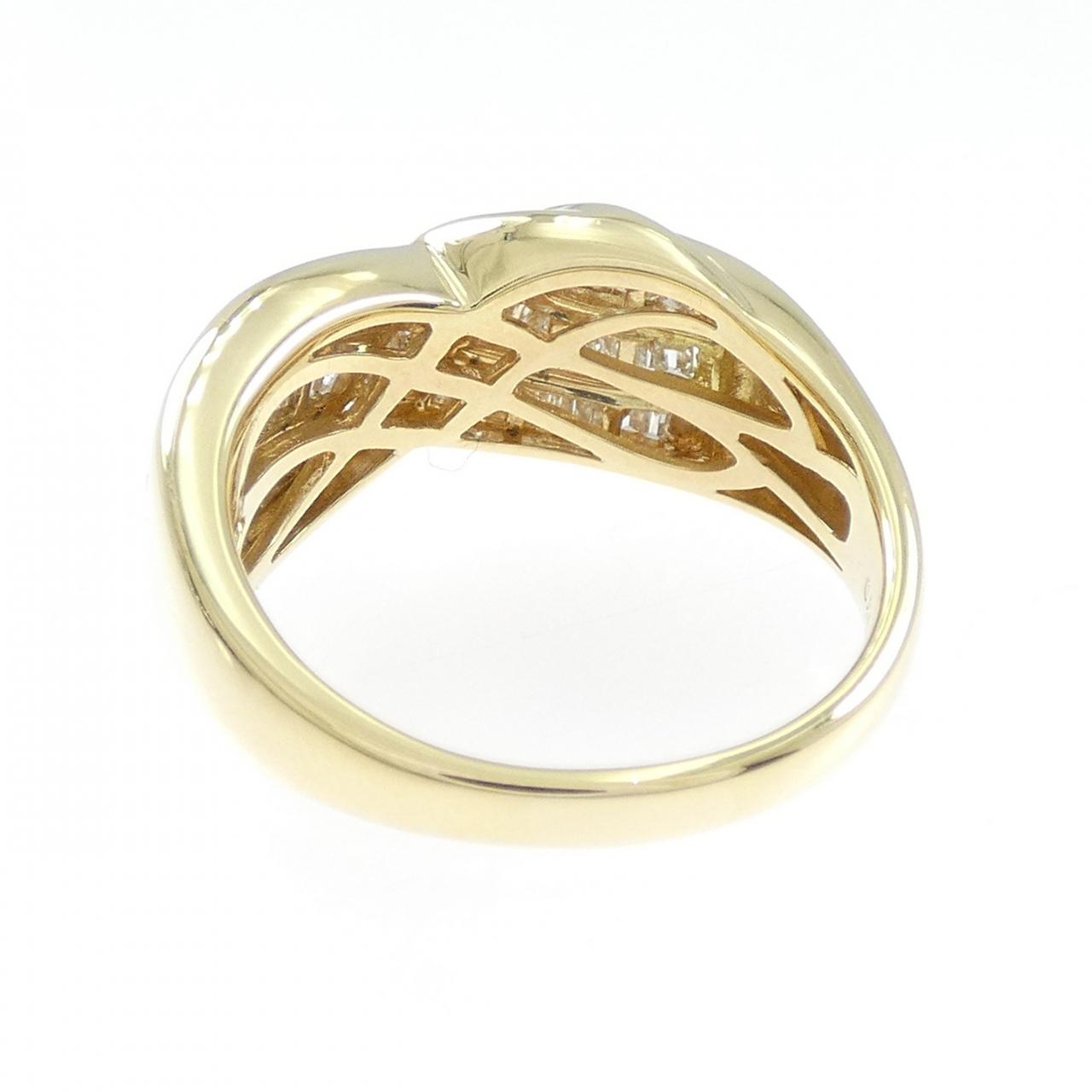 K18YG ダイヤモンド リング 0.70CT