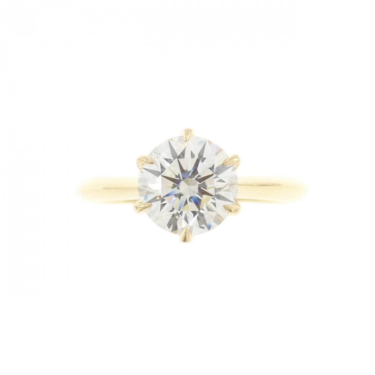 K18YG ダイヤモンド リング 1.189CT J VS2 VG
