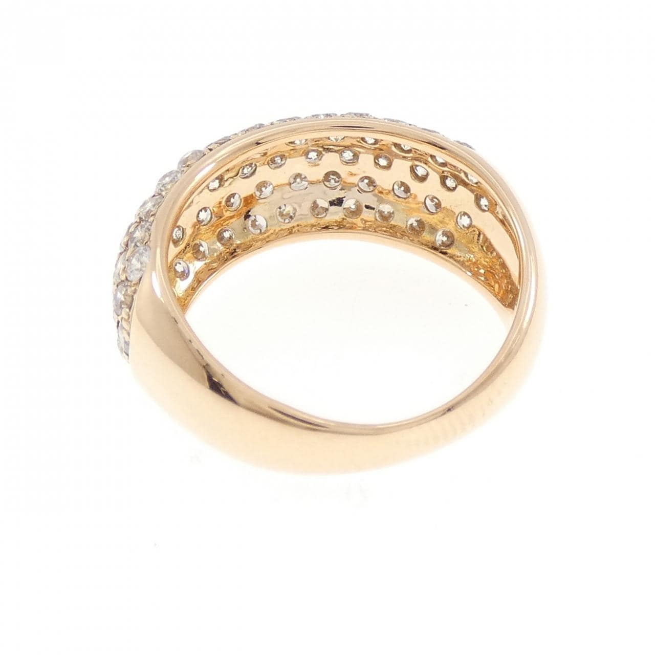 K18PG パヴェ ダイヤモンド リング 2.00CT
