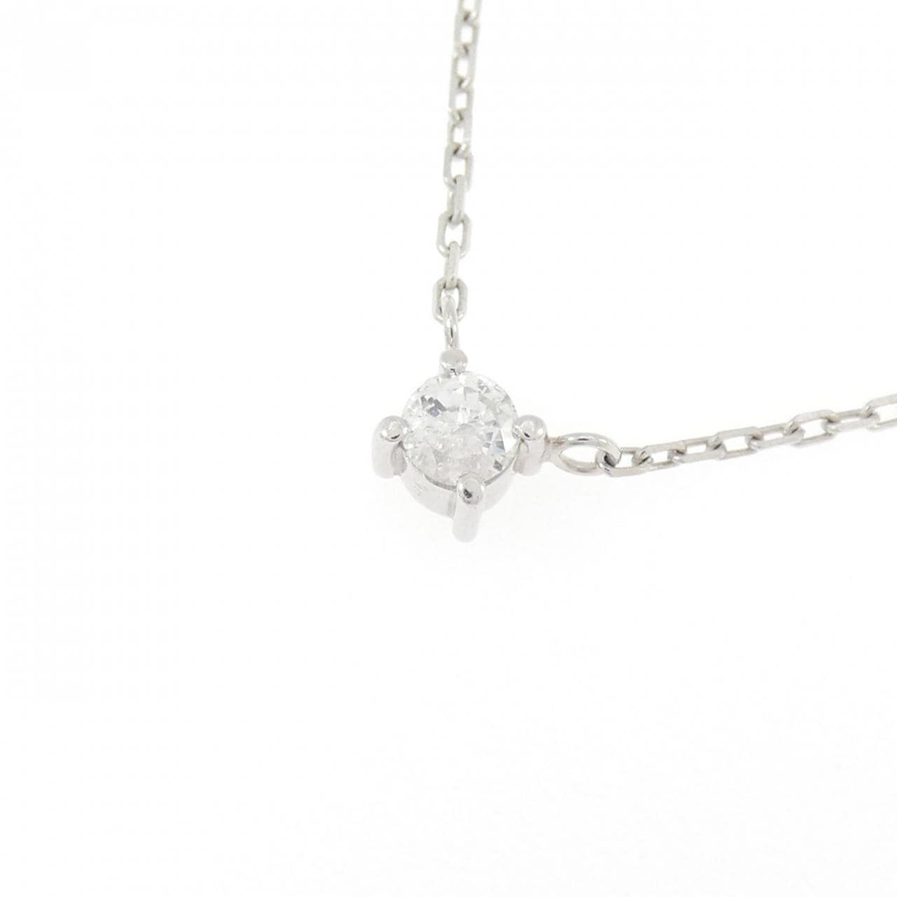 PT/PM850 ソリティア ダイヤモンド ネックレス 0.13CT