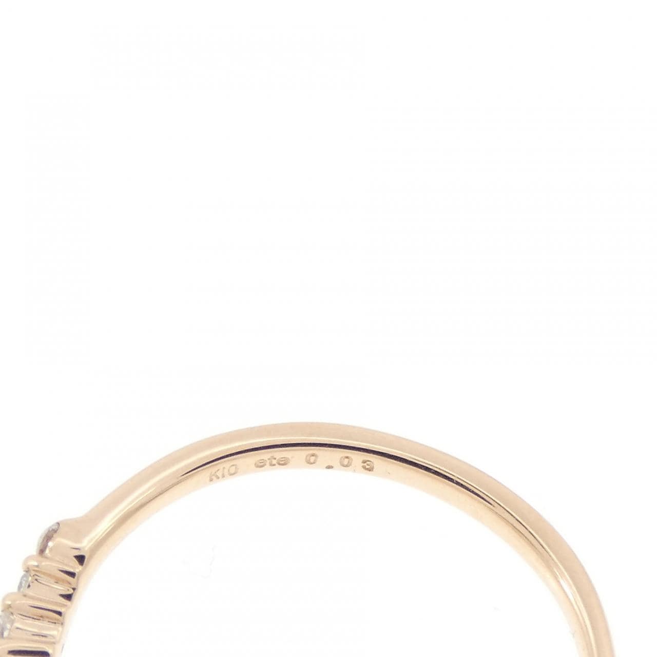 エテ ダイヤモンド ピンキーリング 0.03CT