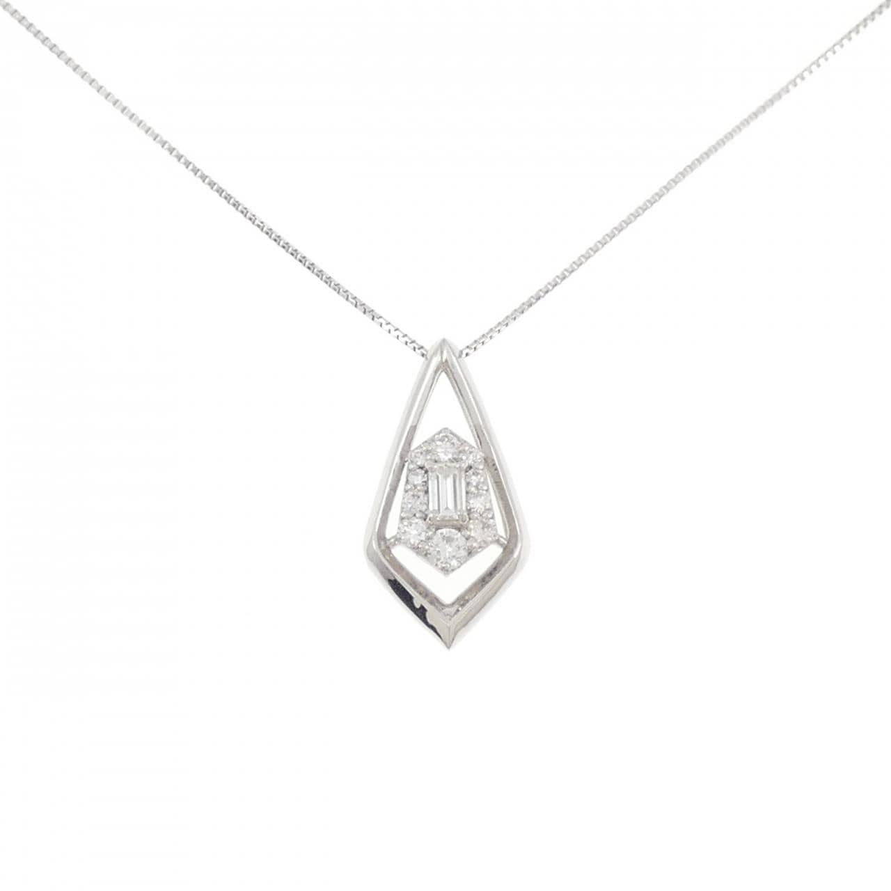 【新品】PT900/PT850 ダイヤモンド ネックレス 0.25CT