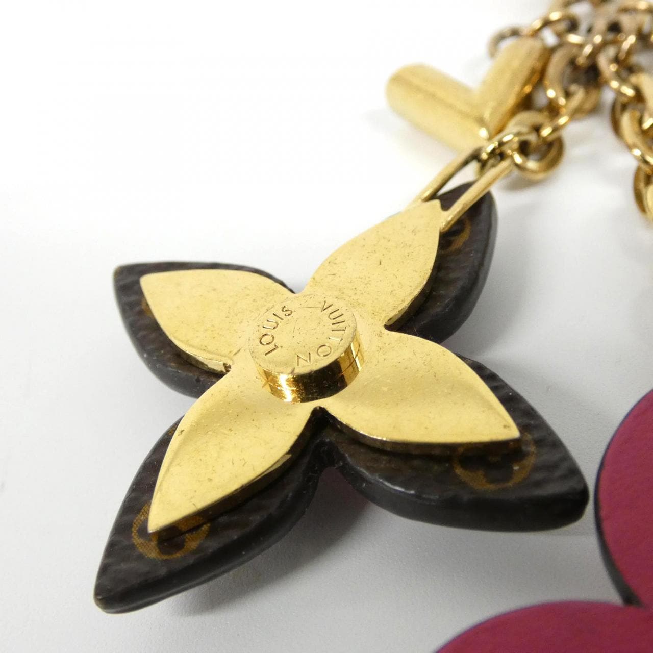 ルイヴィトン モノグラム キーホルダー ブルーミング フラワー M63084 キーリング