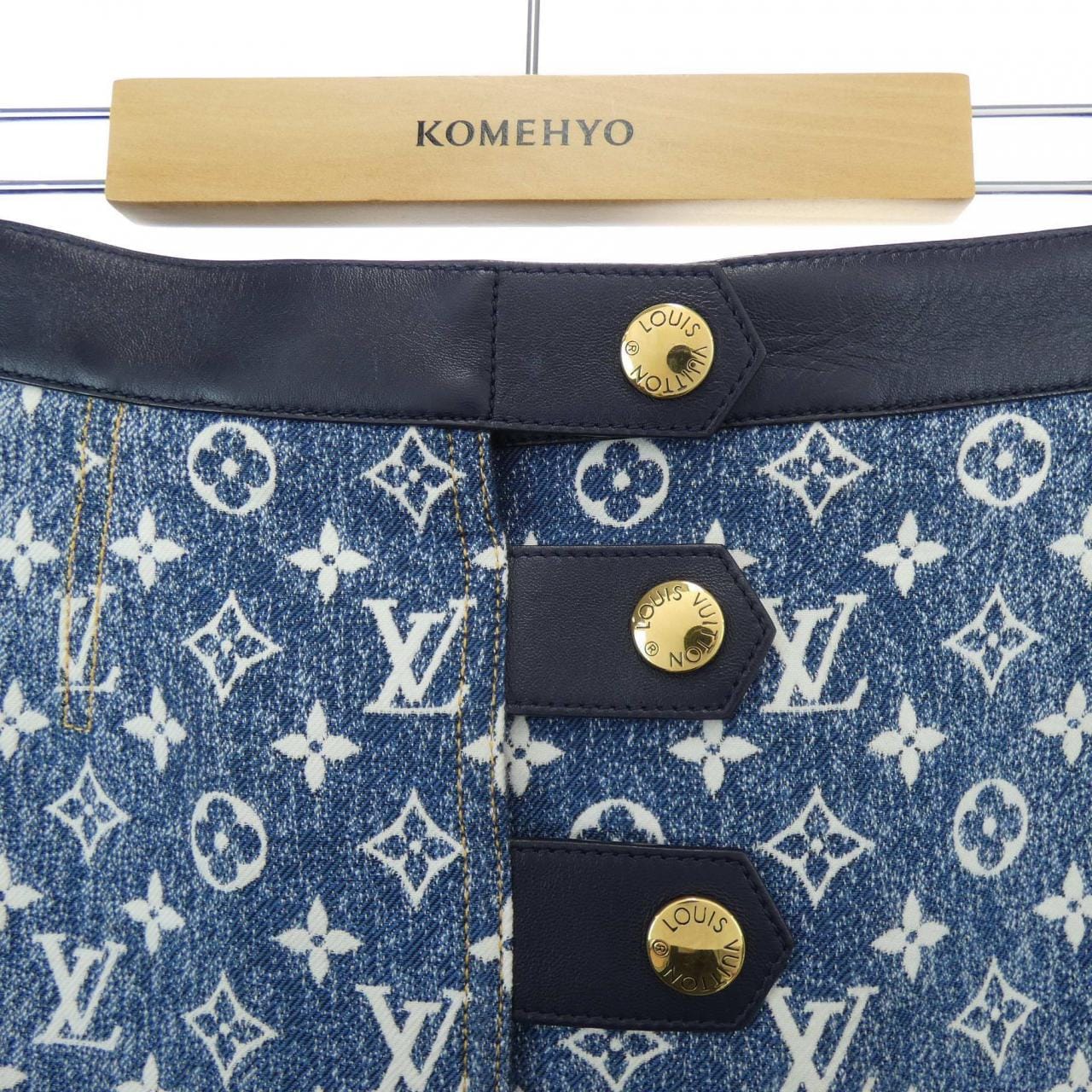 LOUIS VUITTON Monogram提花牛仔半身裙 FMSK27KJ2