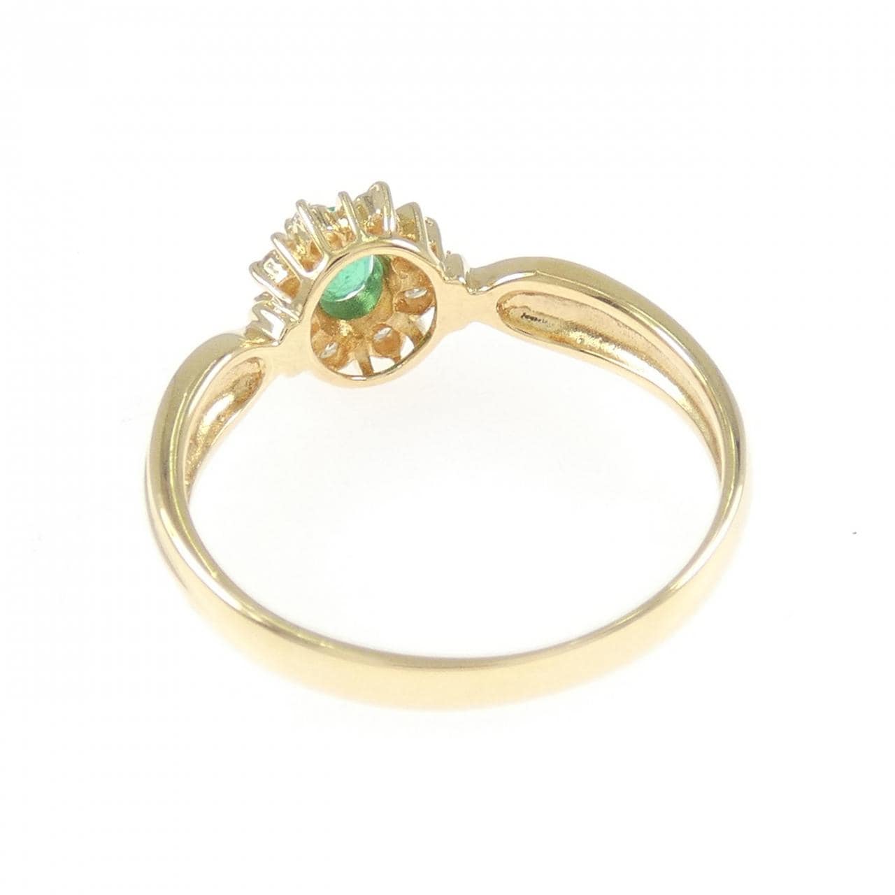 K18YG エメラルド リング 0.17CT
