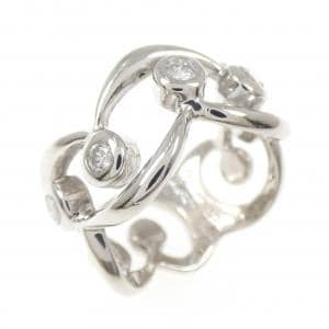 PT900 ダイヤモンド ピンキー リング 0.15CT