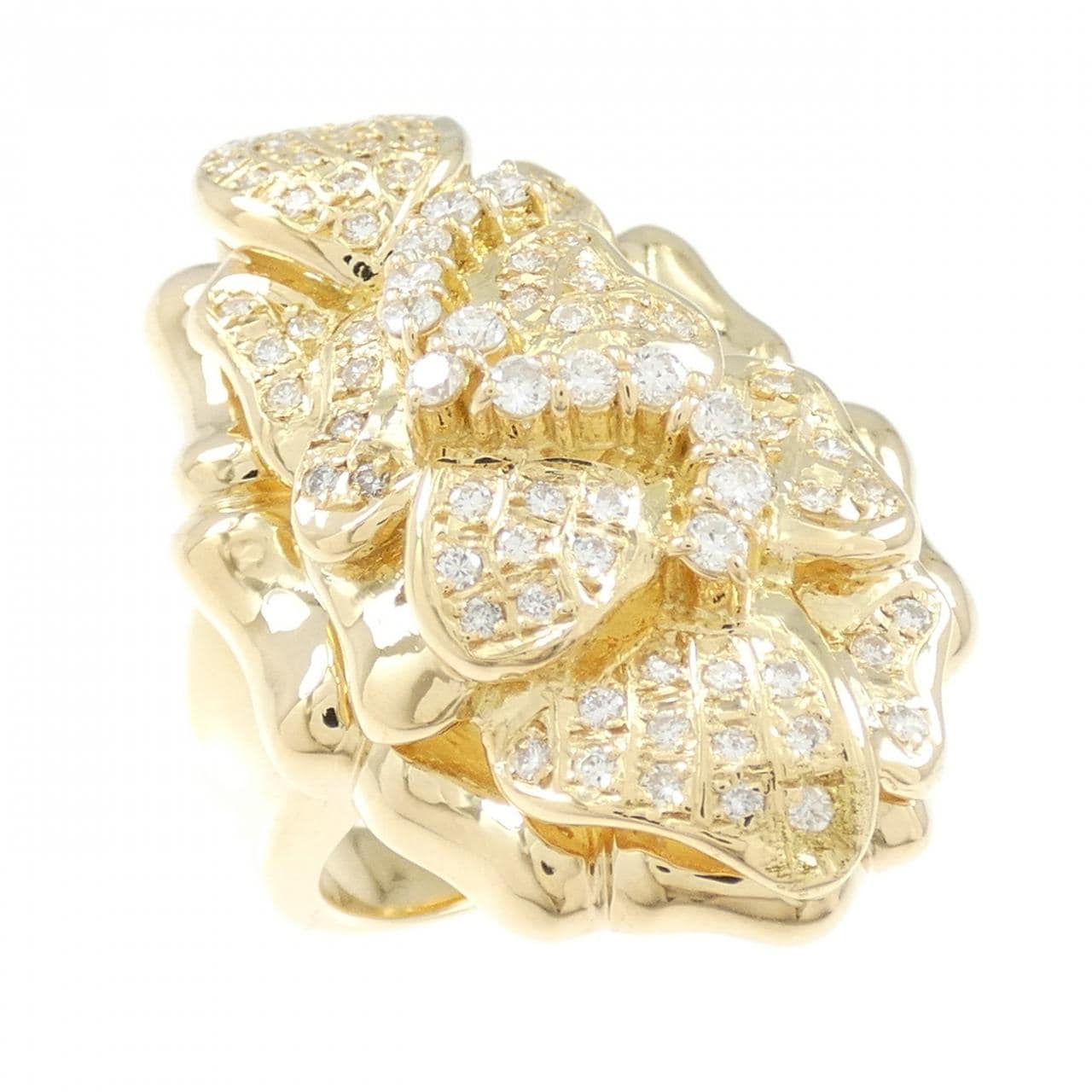 K18YG ダイヤモンド リング 0.65CT