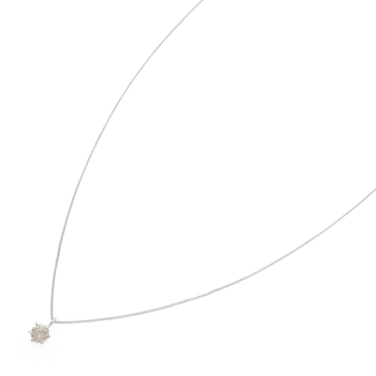 K18WG ダイヤモンド ネックレス 0.20CT