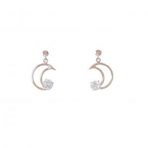 4゜C ムーン キュービック ピアス