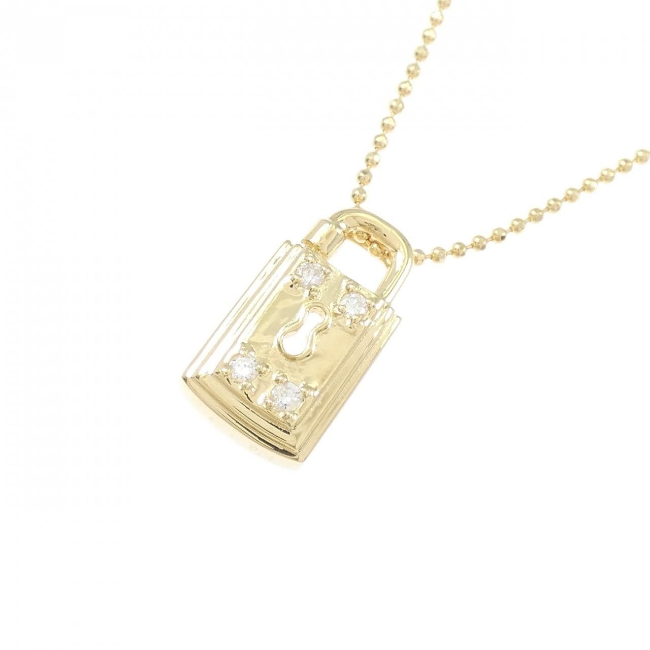 K18YG ダイヤモンド ネックレス 0.07CT