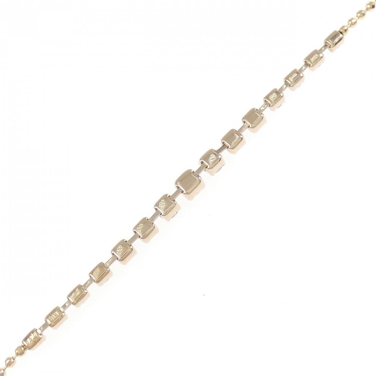 K18PG ダイヤモンド ブレスレット 0.50CT