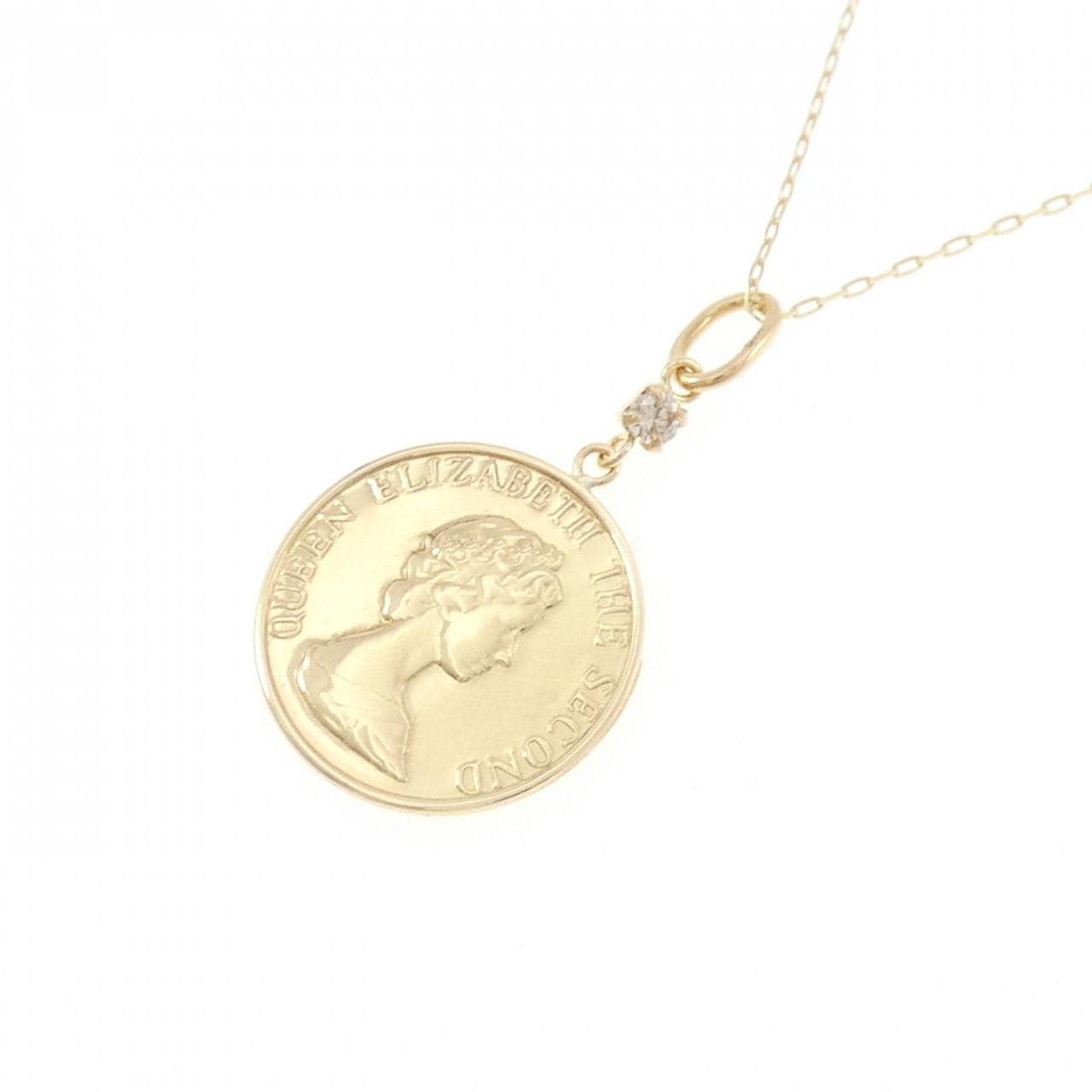 K18YG ダイヤモンド ネックレス 0.03CT