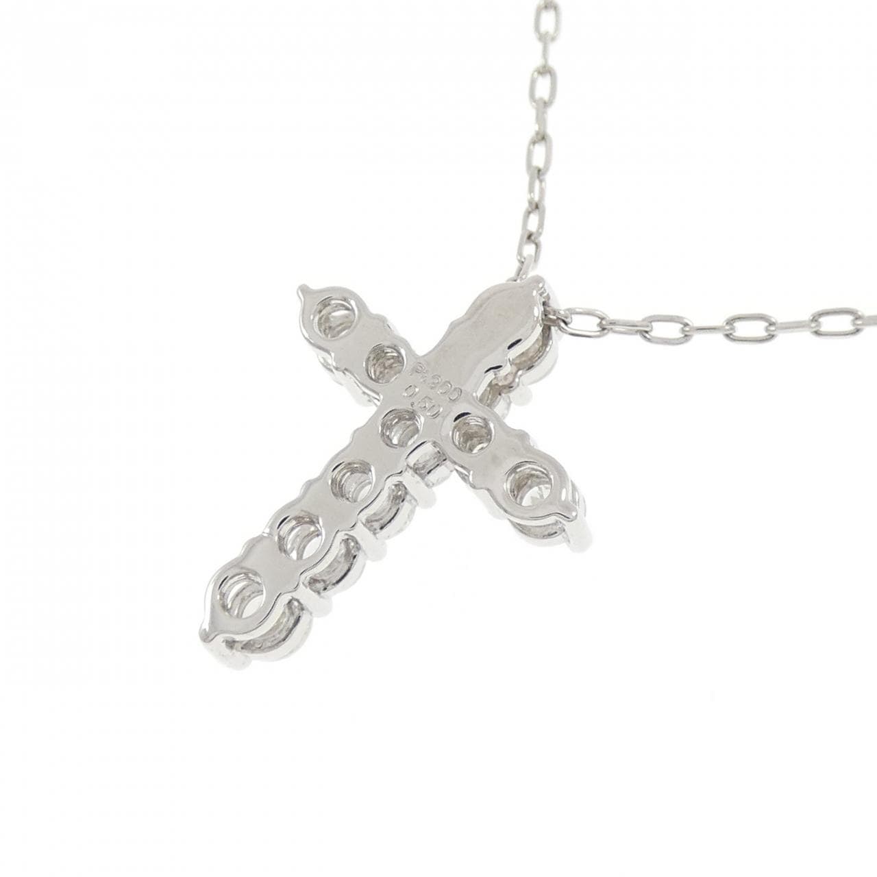 PT900/PT850 クロス ダイヤモンド ネックレス 0.50CT