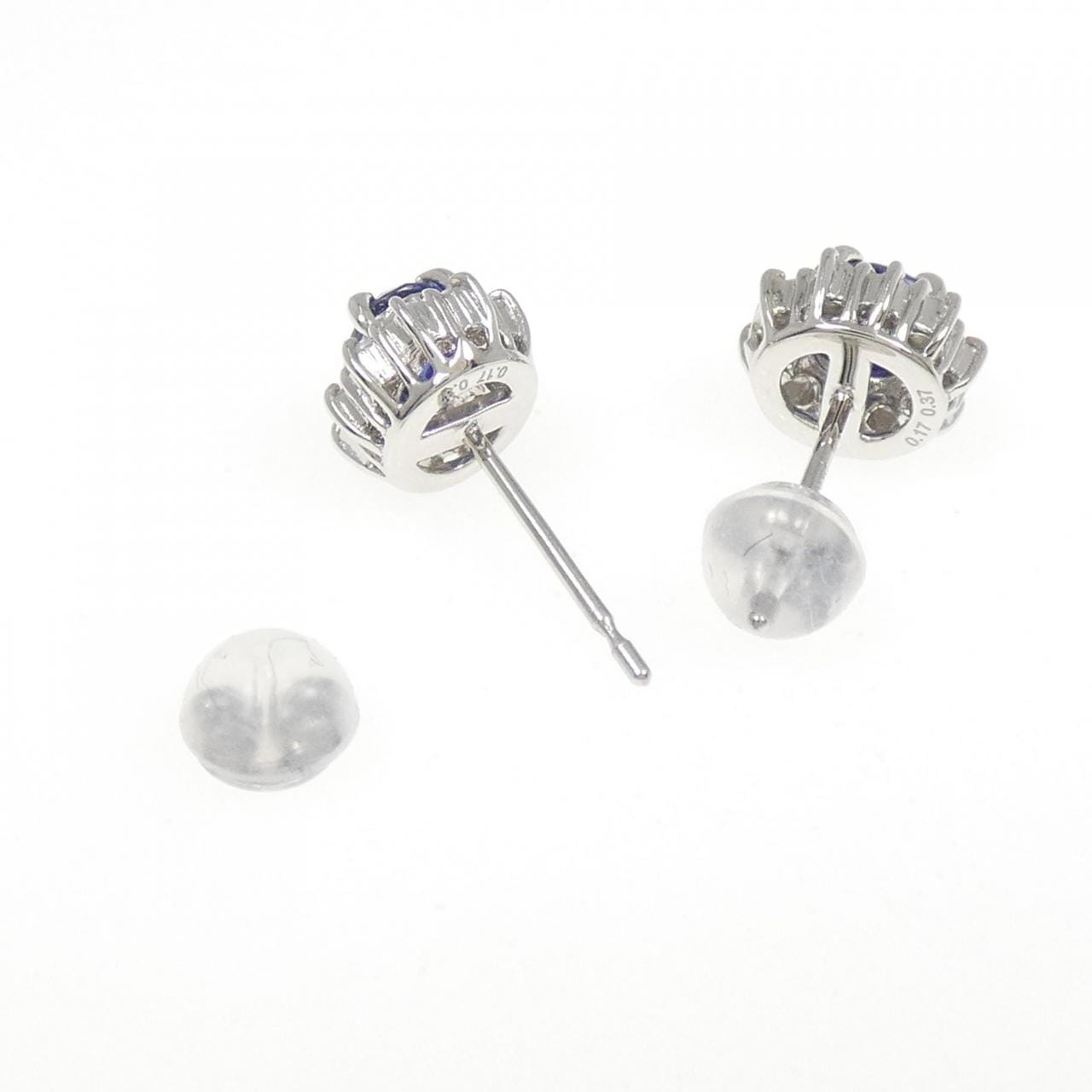PT900 サファイヤ ピアス 0.74CT