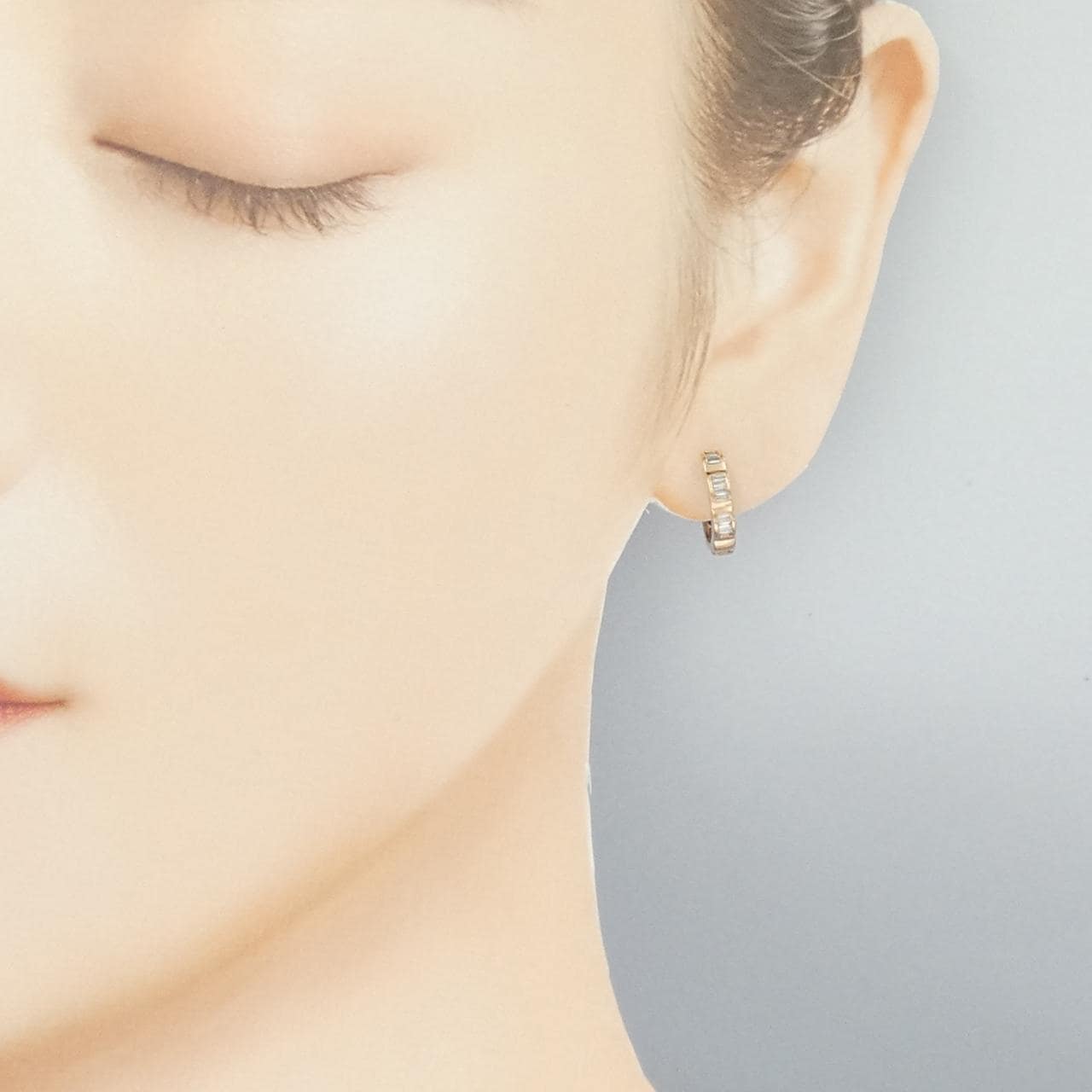 K18PG ダイヤモンド ピアス 0.26CT