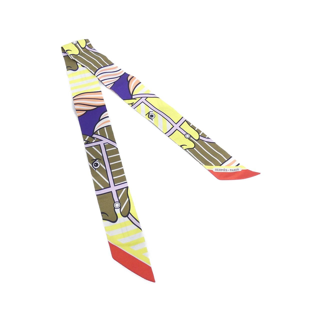 【未使用品】エルメス QUADRIGE BAYADERE ツイリー 063349S スカーフ