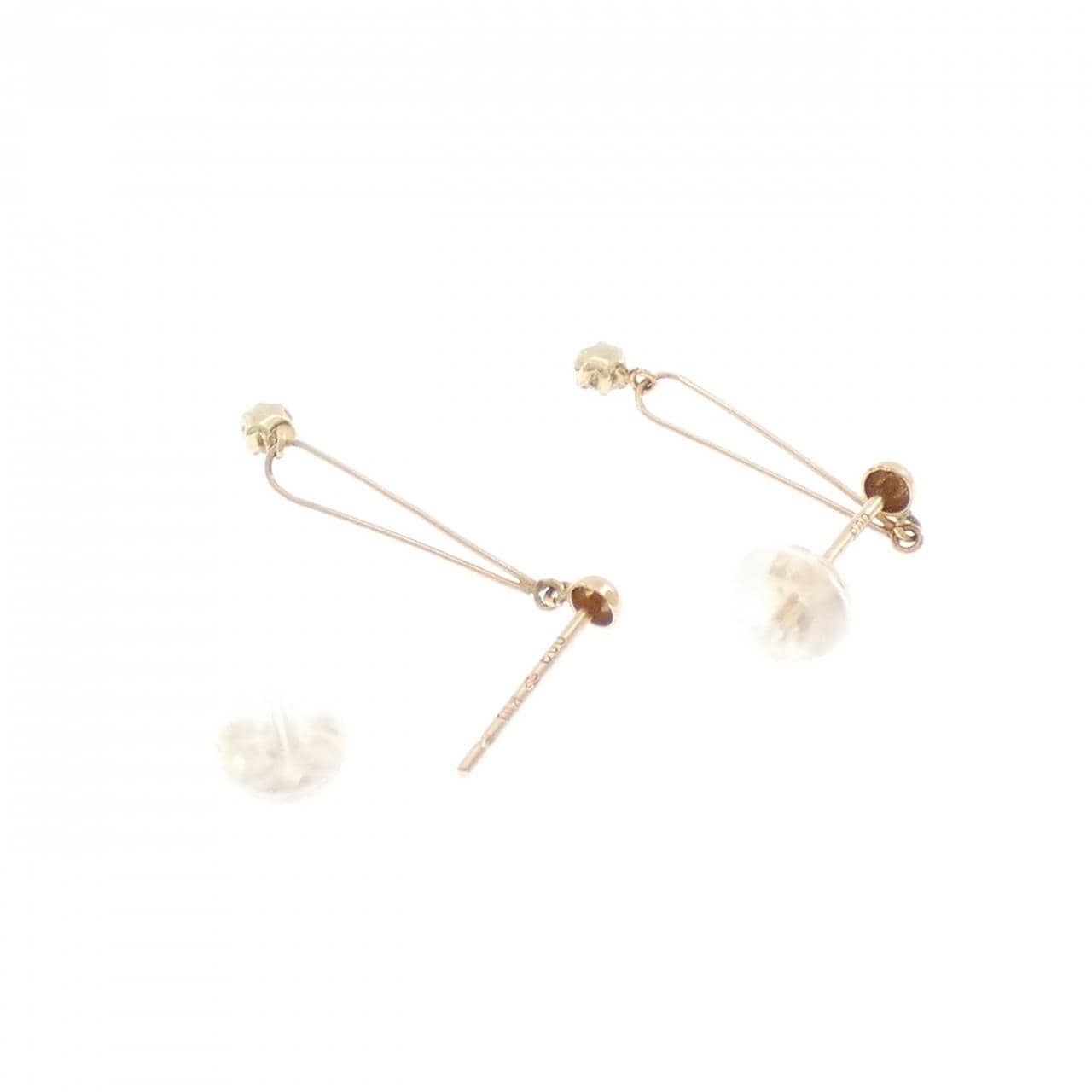 K10PG ダイヤモンド ピアス 0.06CT