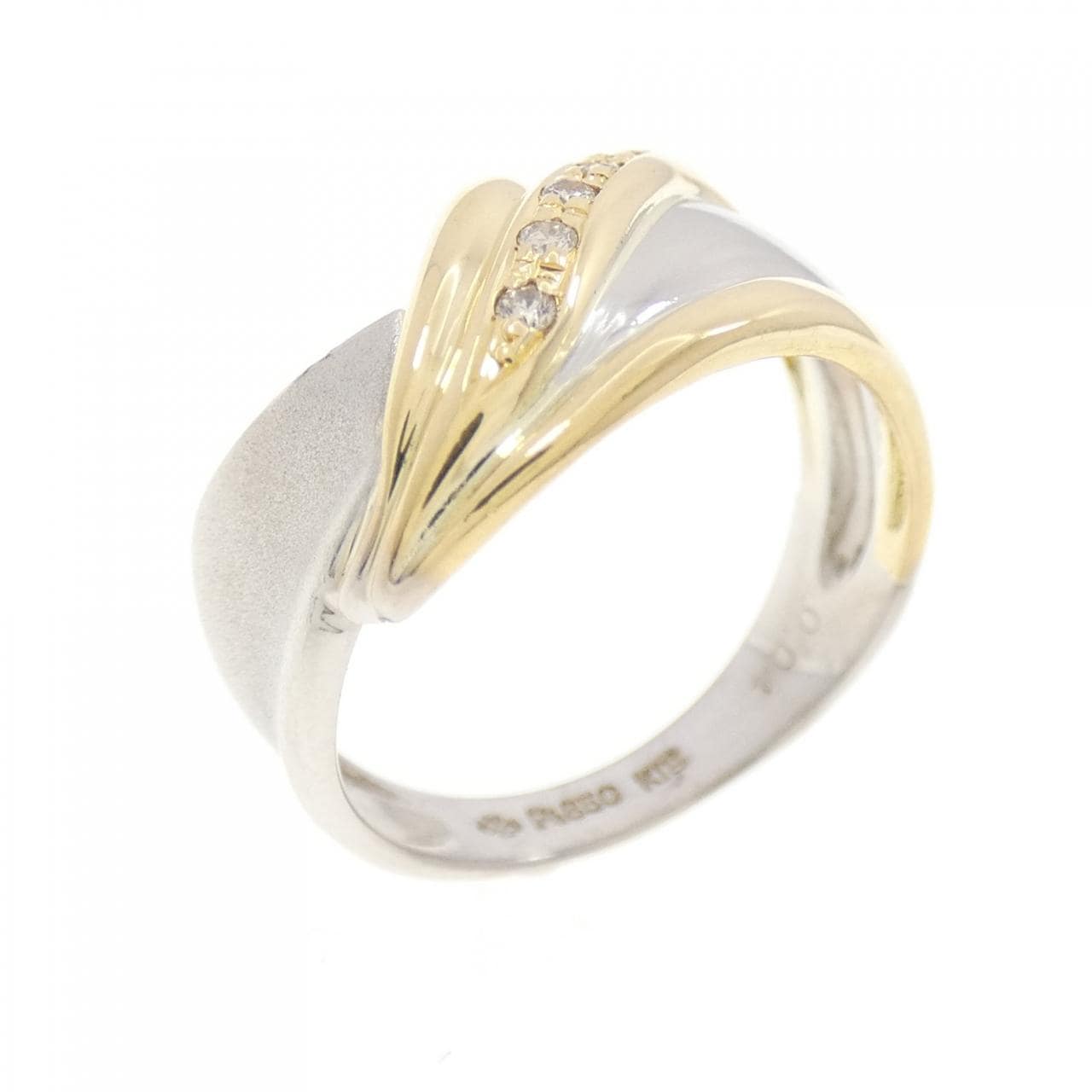 PT/K18YG ダイヤモンド リング 0.04CT