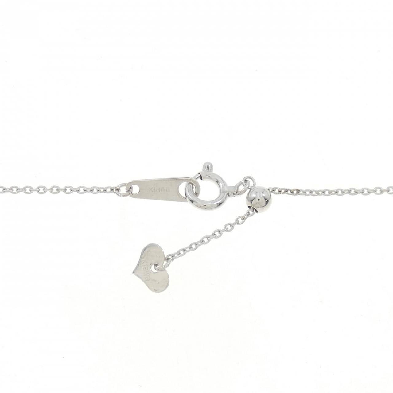 K18WG ホースシュー ダイヤモンド ネックレス 1.05CT