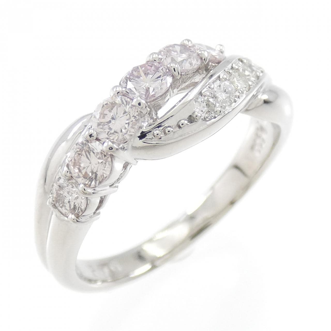 PT ピンクダイヤモンド リング 0.45CT