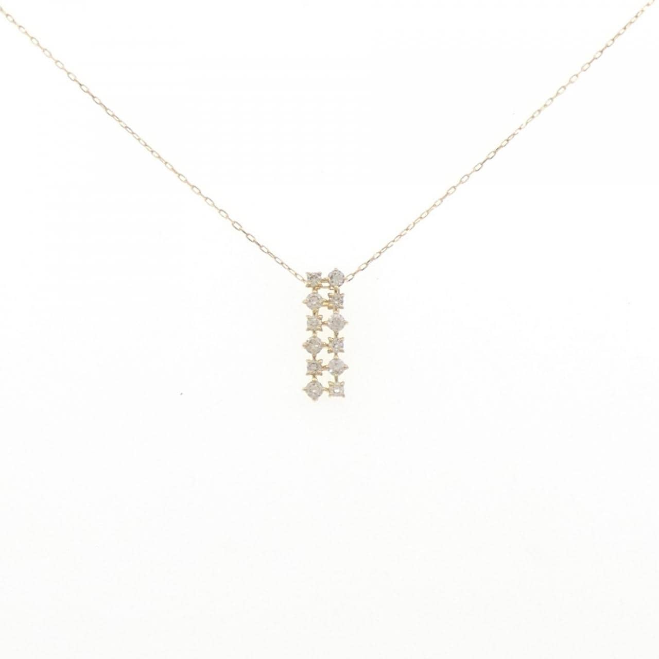 K18YG ダイヤモンド ネックレス 0.20CT