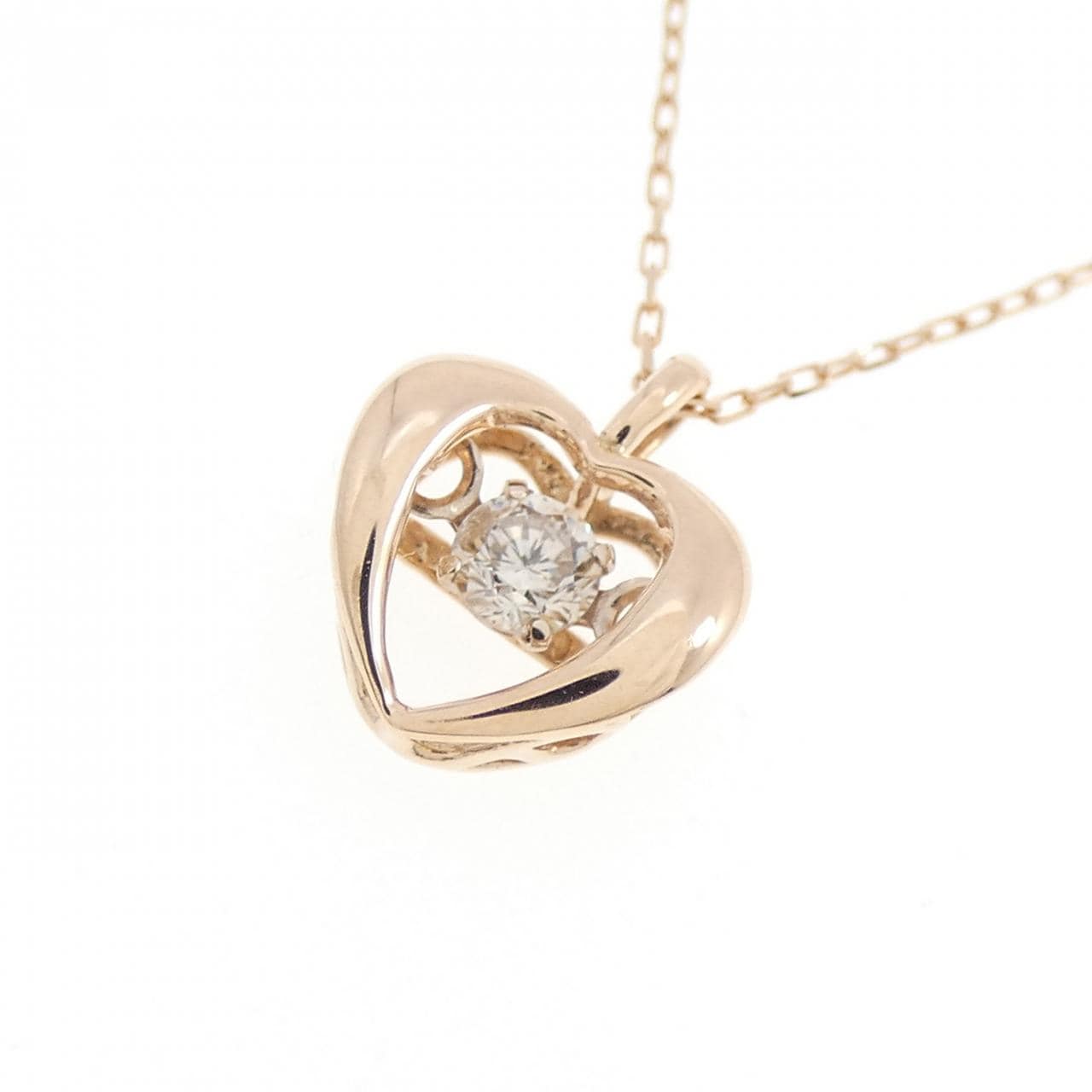 K10PG ダイヤモンド ネックレス 0.05CT