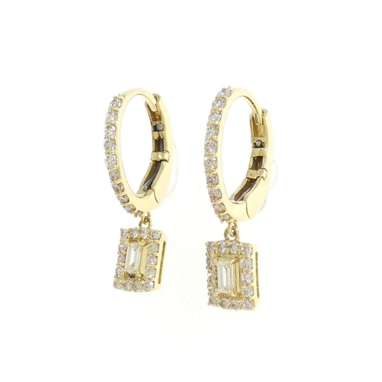 【新品】K18YG ダイヤモンド ピアス 0.50CT