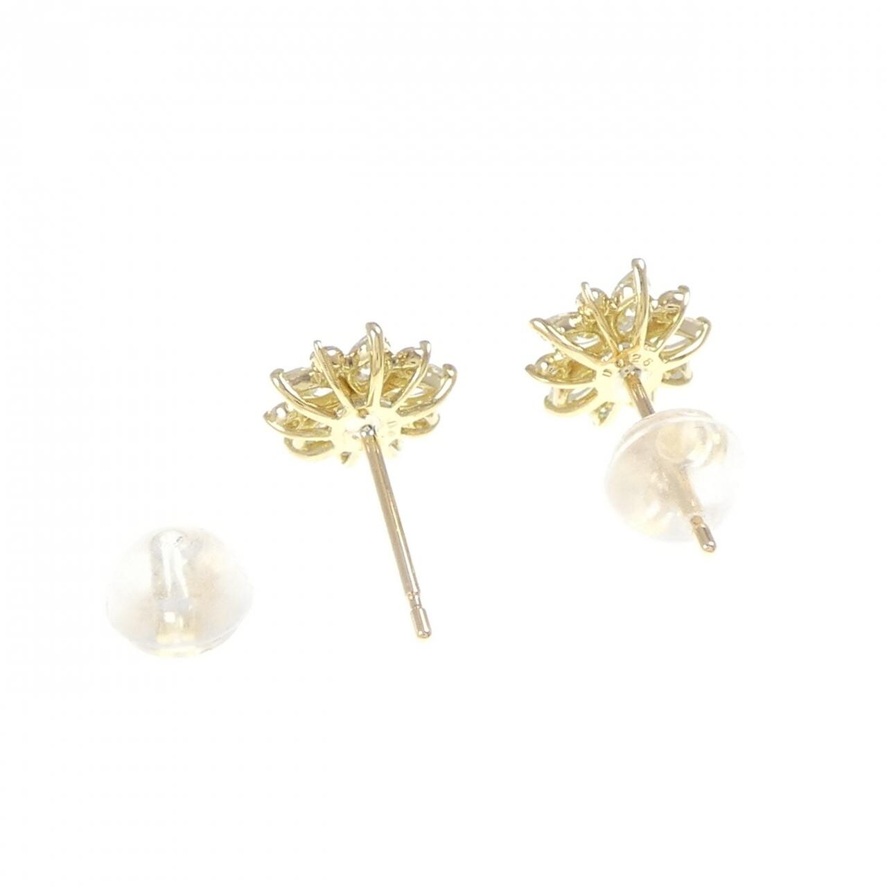【新品】K18YG ダイヤモンド ピアス 0.50CT