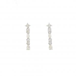 【新品】PT900 ダイヤモンド ピアス 0.70CT