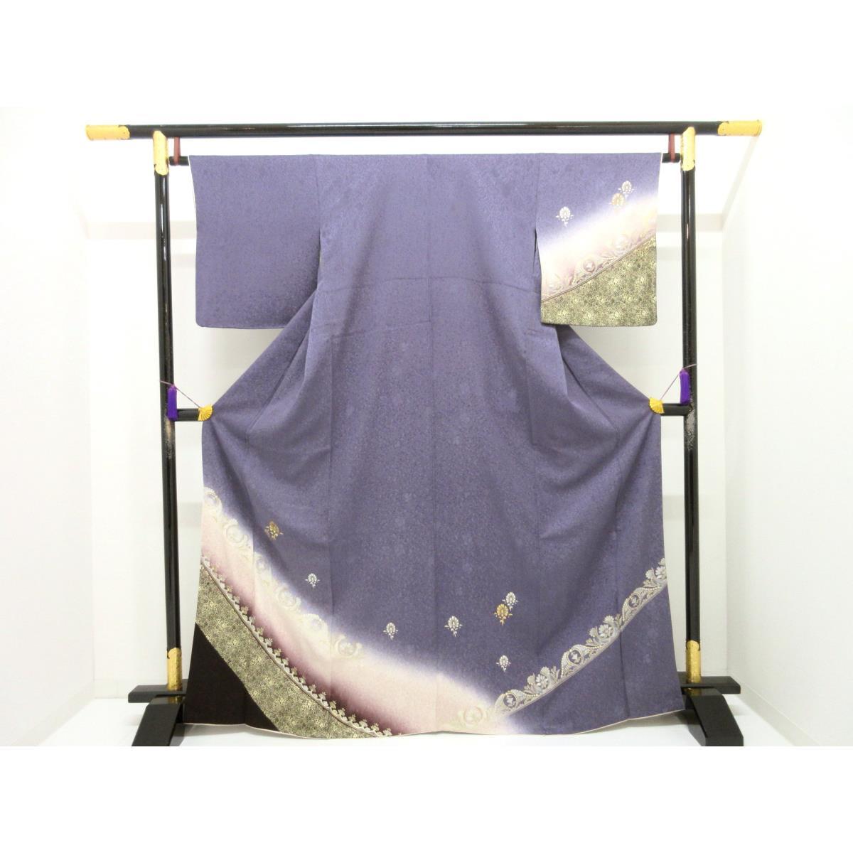 訪問着　金彩加工ボカシ染