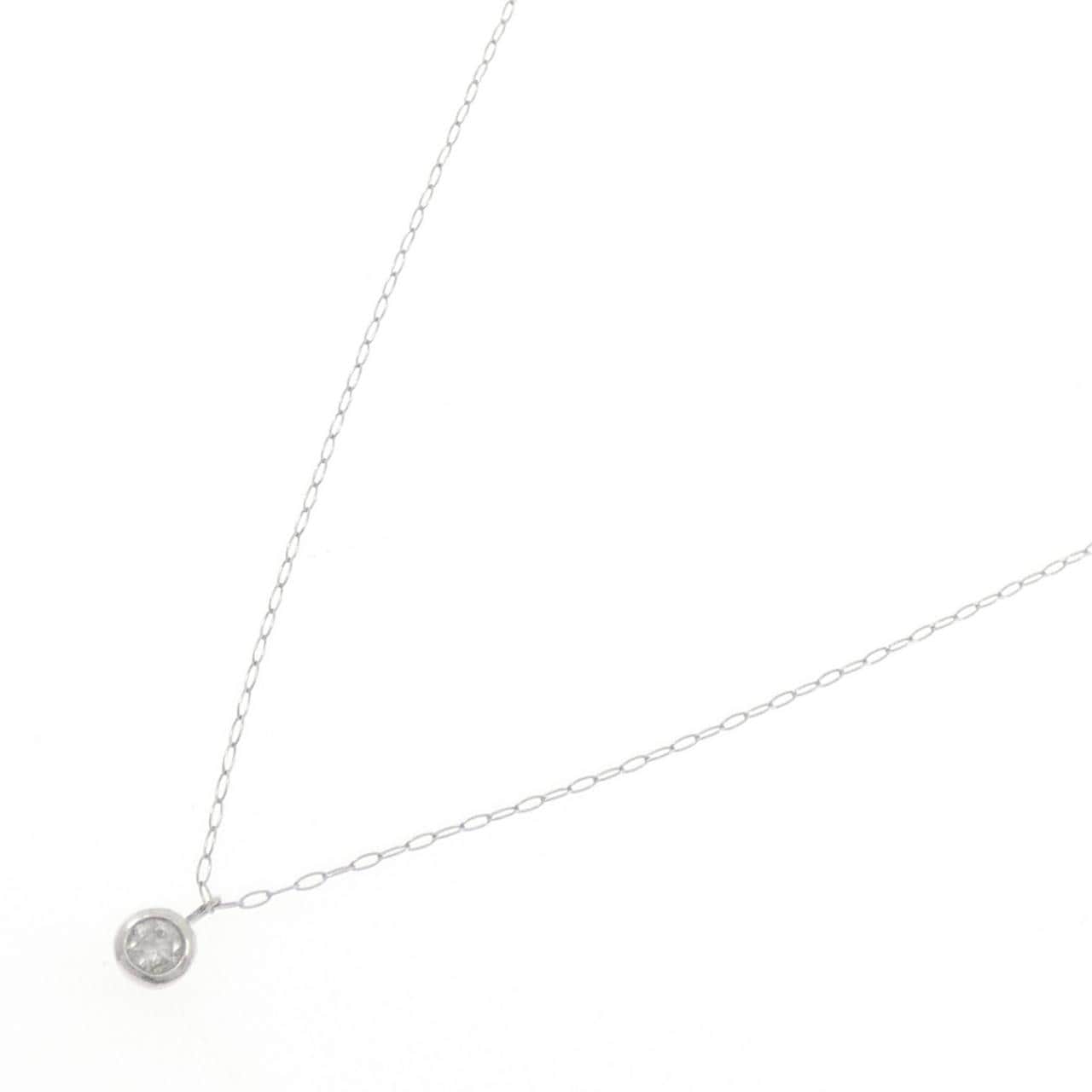 PT900 ダイヤモンド ネックレス 0.08CT