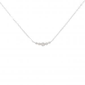 K10WG ダイヤモンド ネックレス 0.10CT