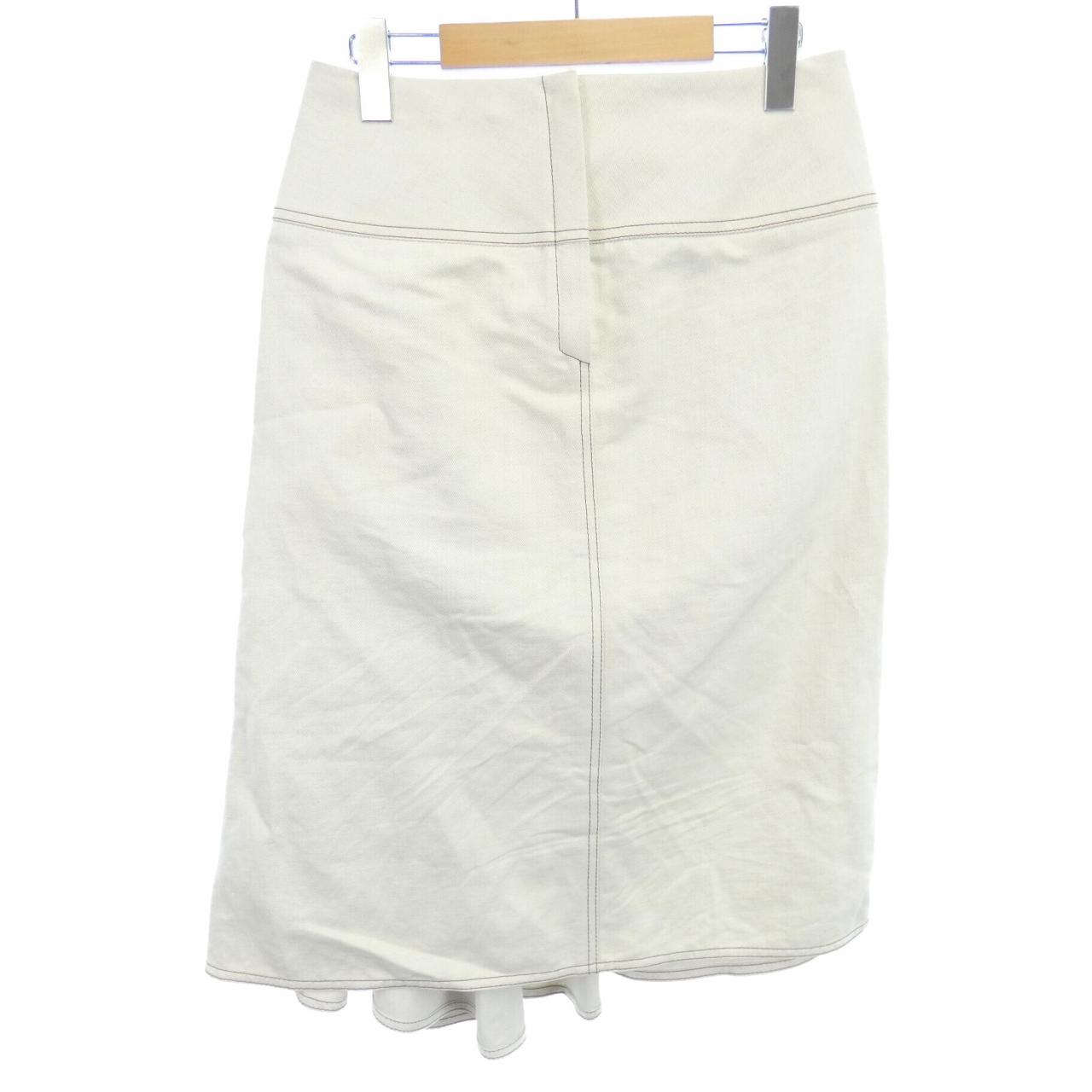 素材ラムウール97%エルメス スカート - ひざ丈スカート