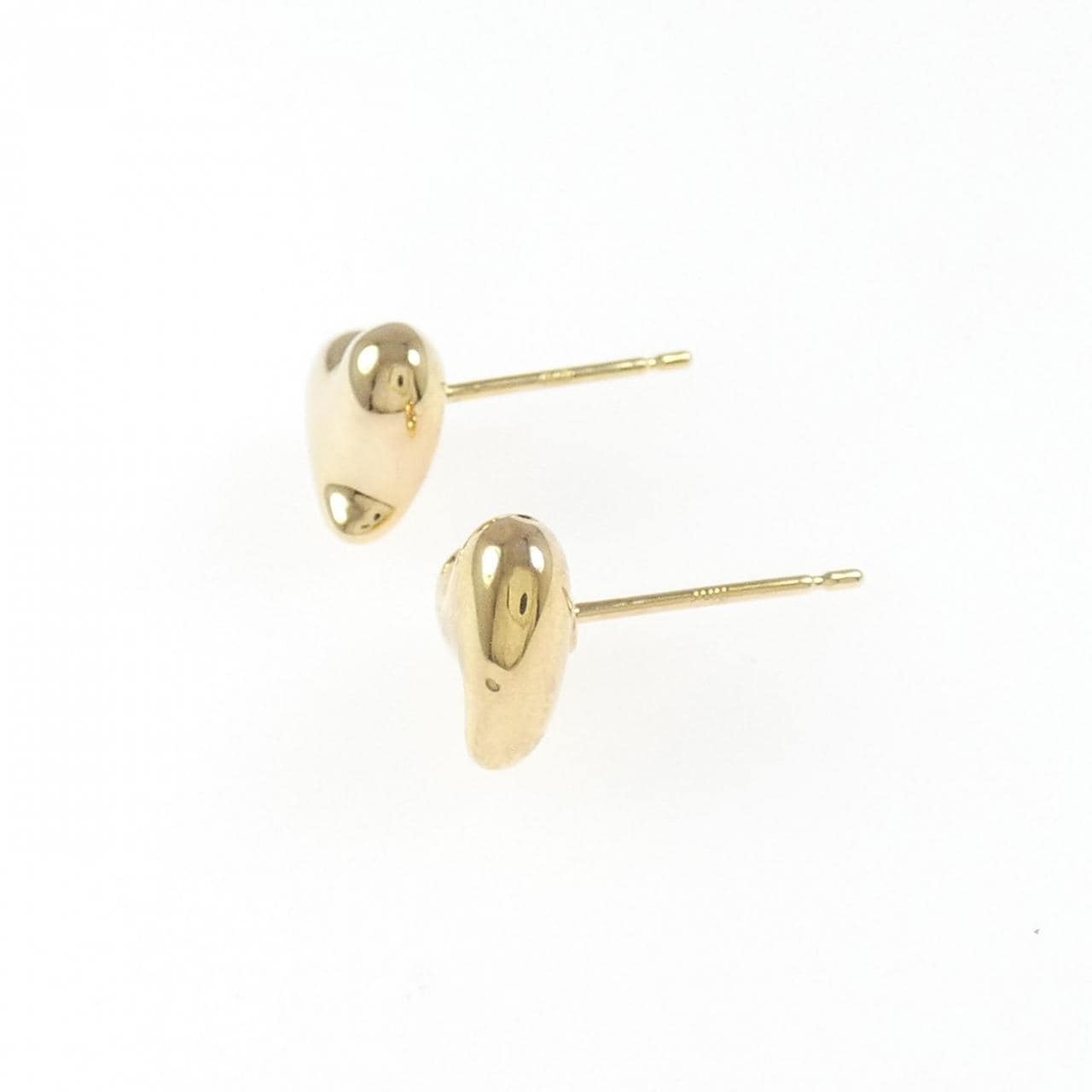 K18YG ハート ピアス