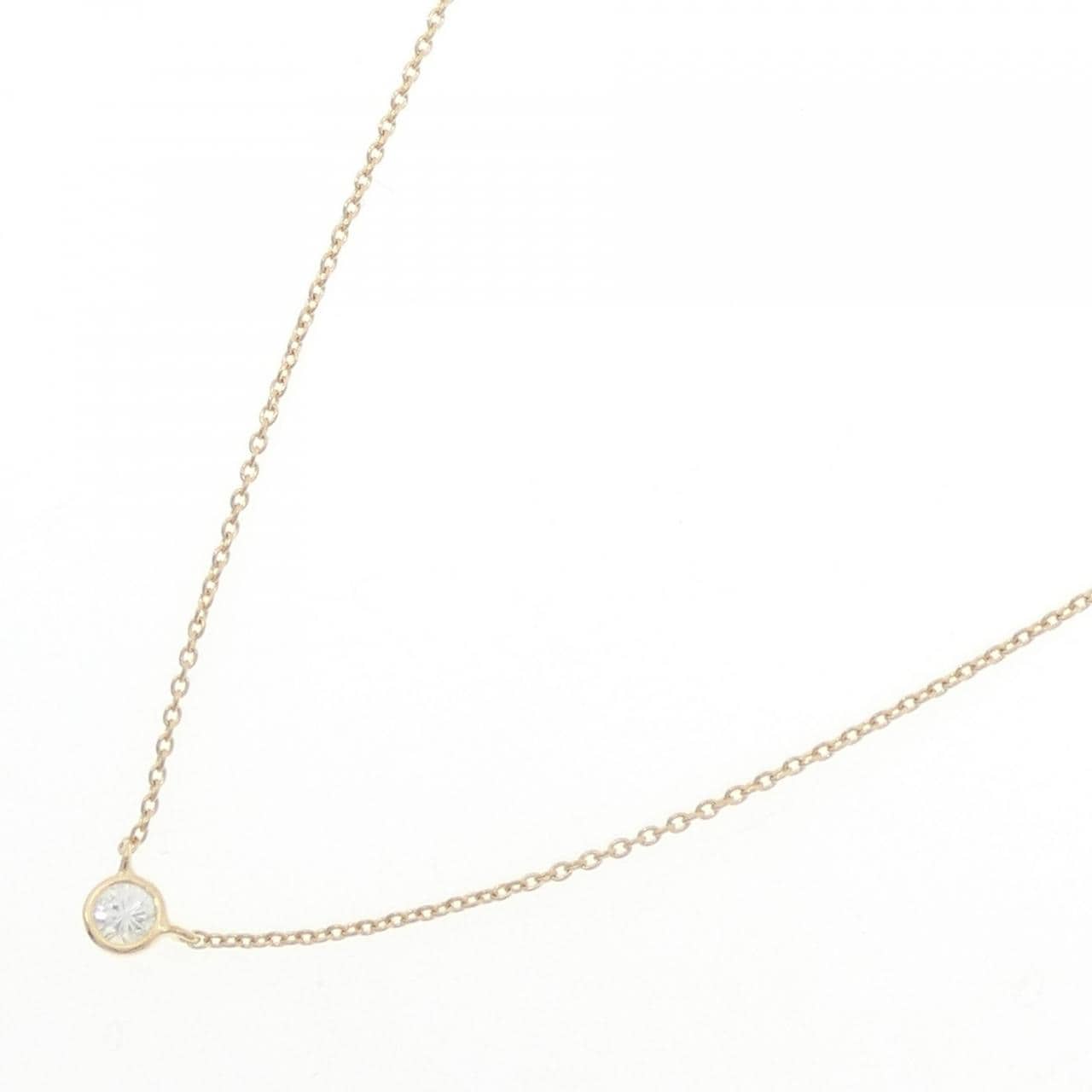 K18YG ダイヤモンド ネックレス 0.15CT