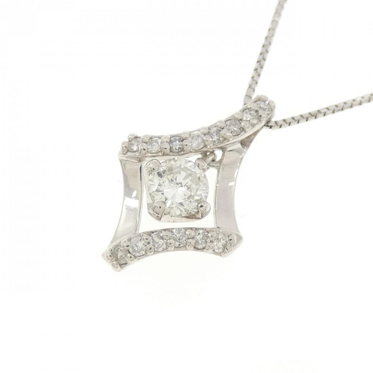 PT900/PT850 ダイヤモンド ネックレス 0.20CT