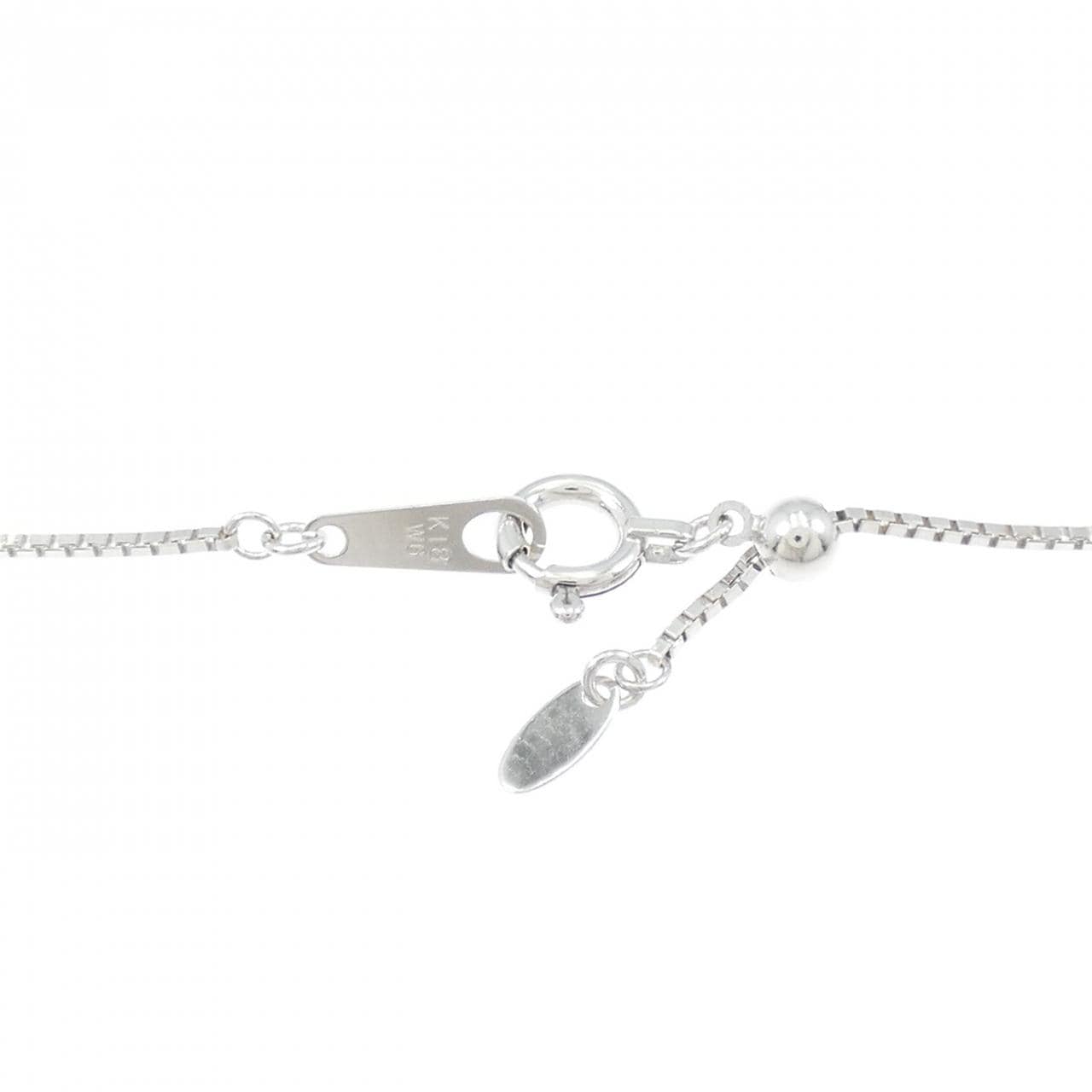 K18WG サファイヤ ネックレス 0.61CT