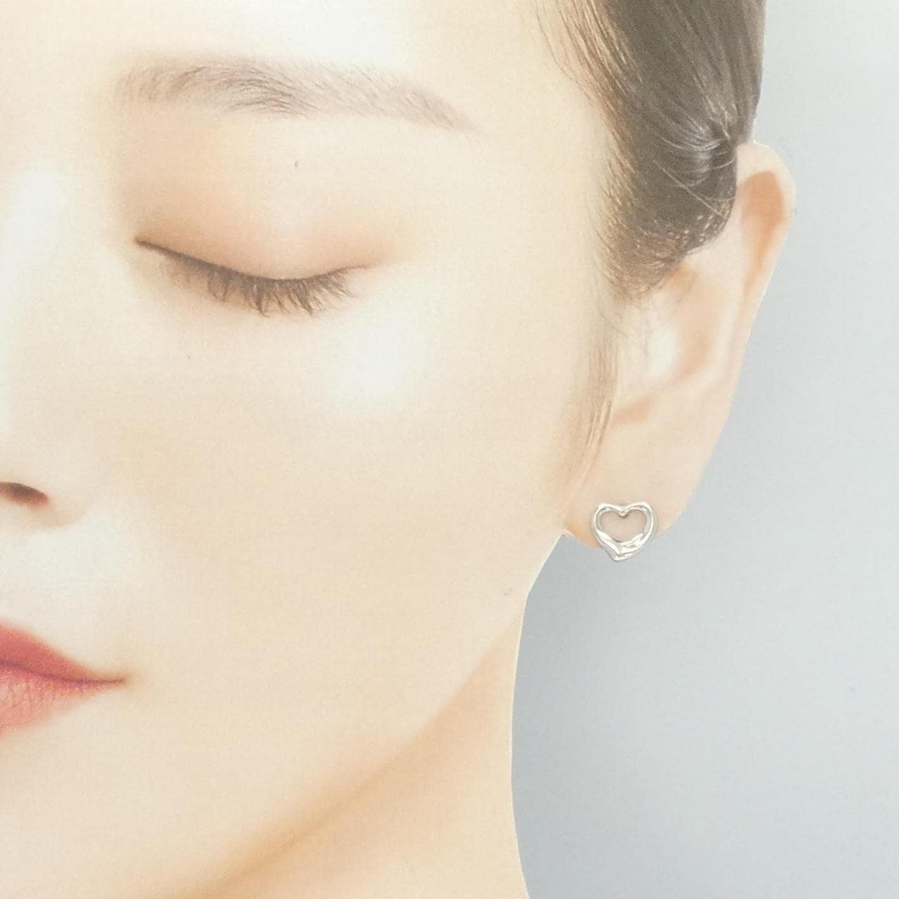 ティファニー オープンハート ミニ ピアス