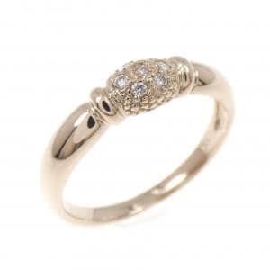 K18PG ダイヤモンド リング 0.07CT