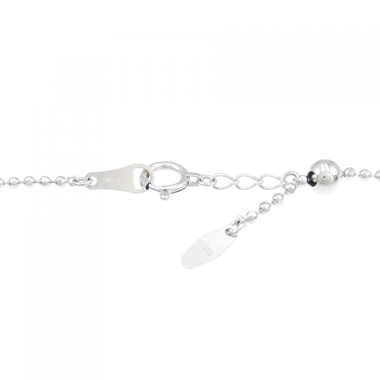 K18WG sapphire necklace 0.36CT