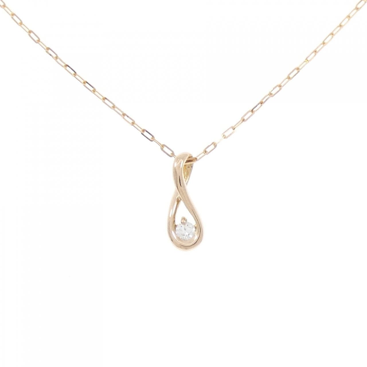 K18PG ダイヤモンド ネックレス 0.05CT