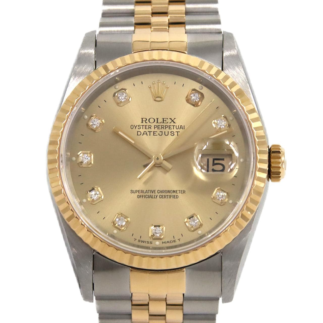 ROLEX Datejust 16233G SSxYG自動上弦W 編號