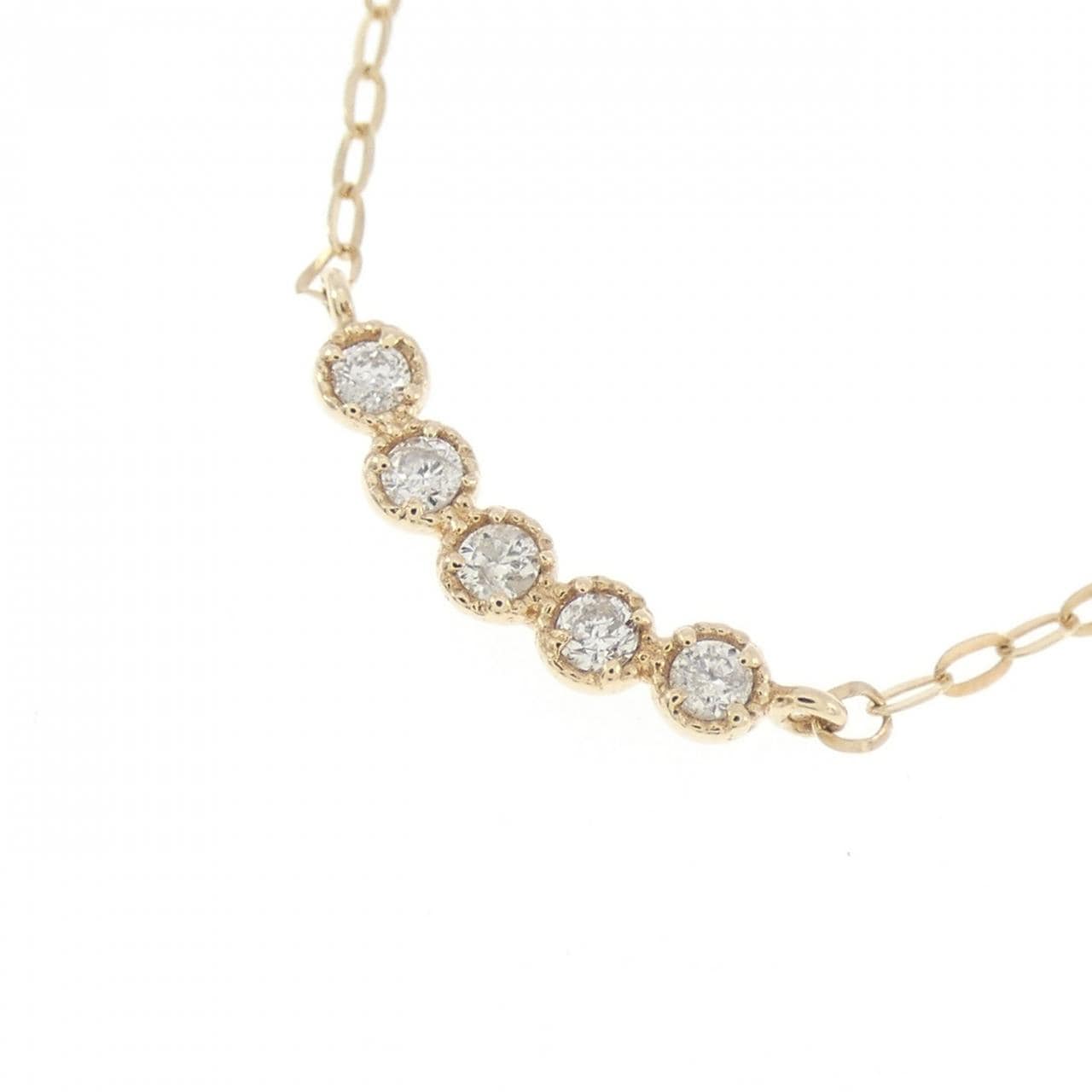 K10YG ダイヤモンド ネックレス 0.07CT