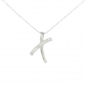 K18WG ダイヤモンド ネックレス 0.18CT