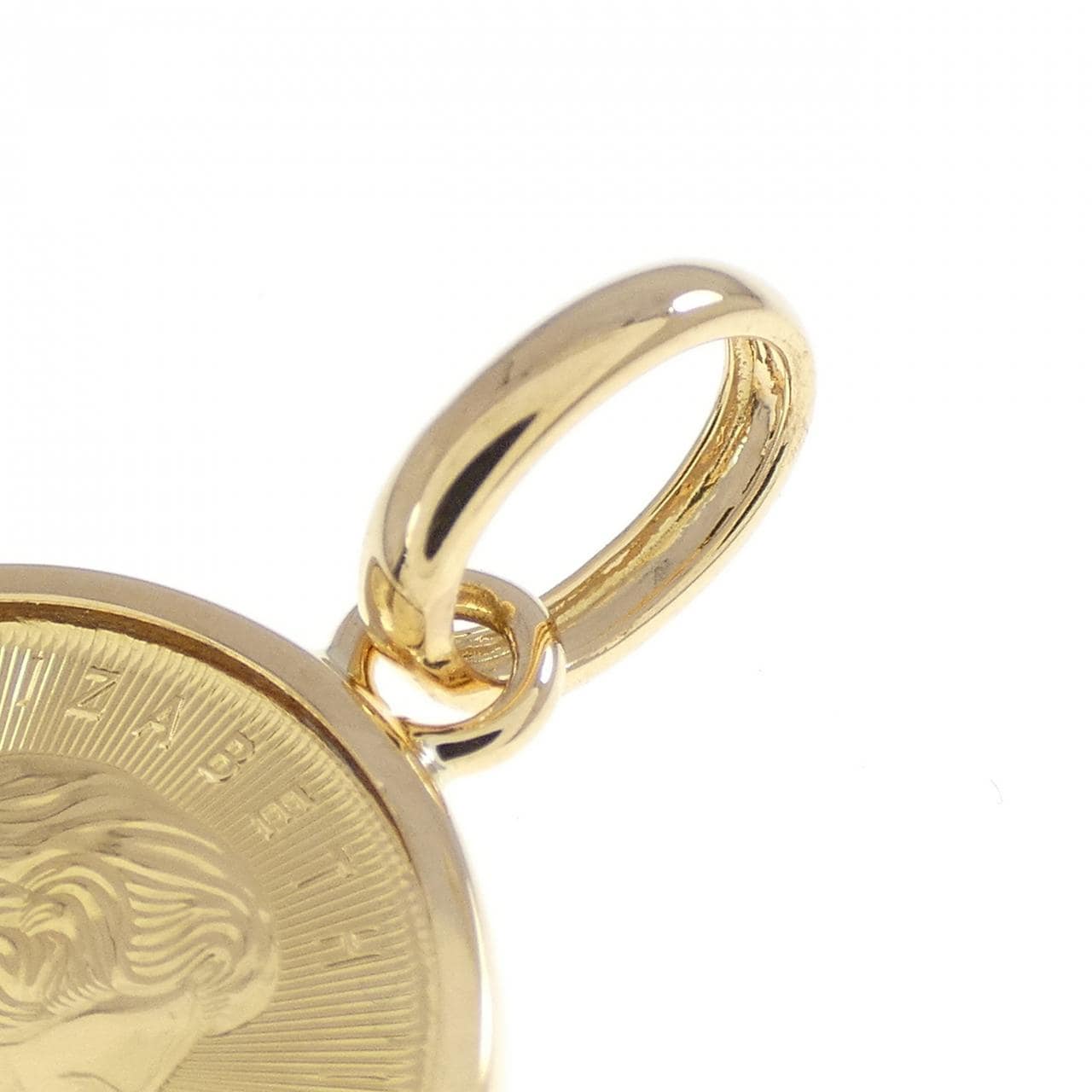 K18YG(枠) コイン ペンダント