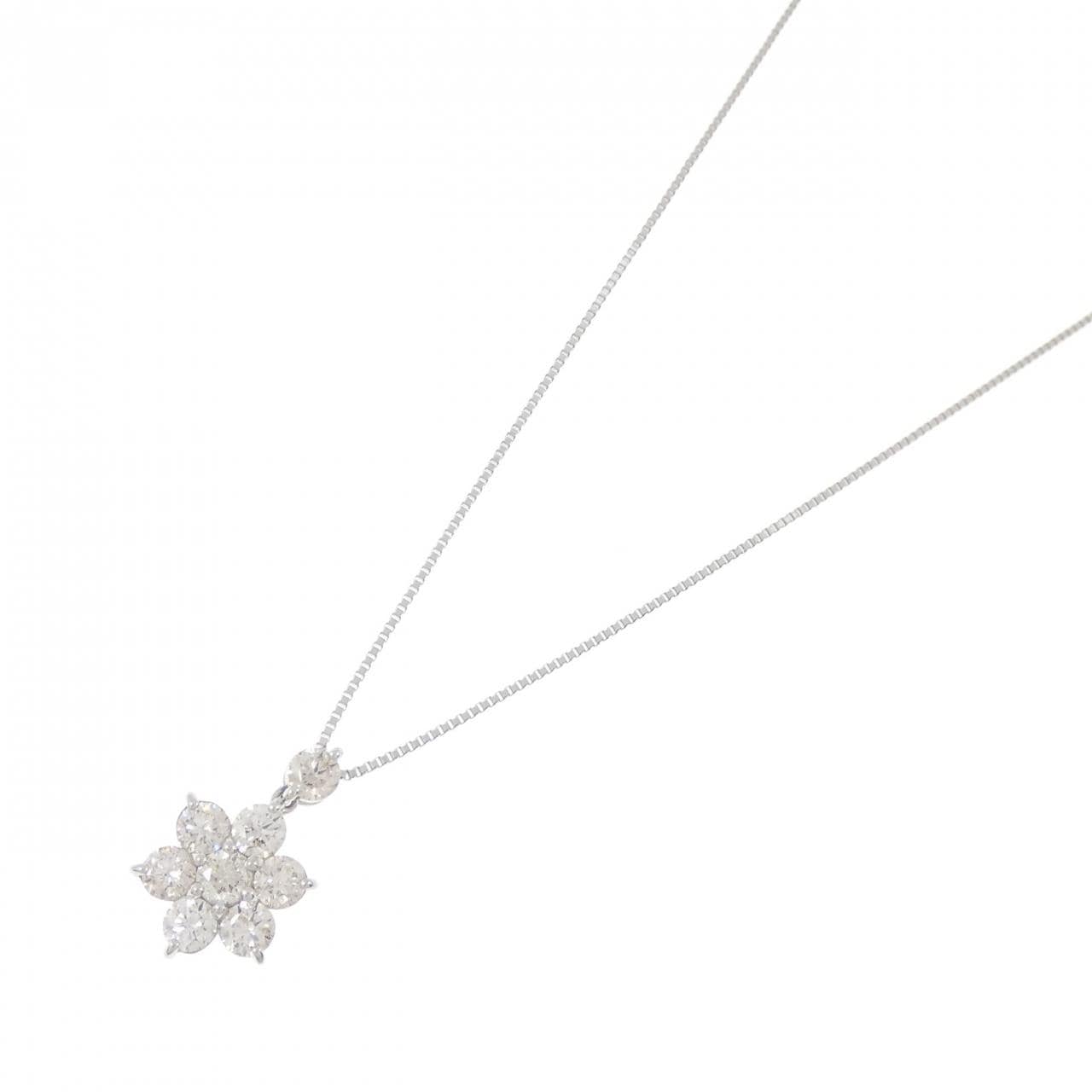 PT Flower Diamond Necklace 1.00CT