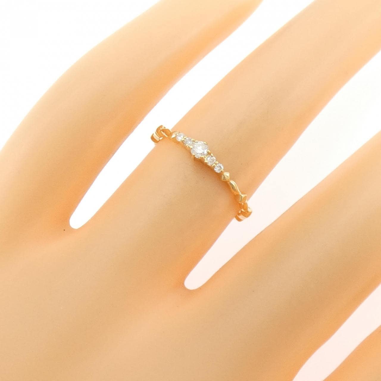 アガット ダイヤモンド リング 0.08CT